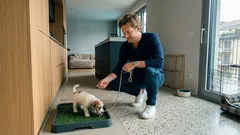 Cucciolo che fa pipì in casa? Come impostare una routine che funziona (anche in appartamento)